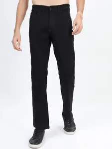 KETCH Men Black Straight Fit Stretchable Jeans