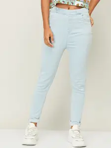Ginger by Lifestyle Women Blue Slim Fit High-Rise Jeans