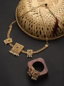 CARDINAL Gold-Plated  Choker Necklace Set