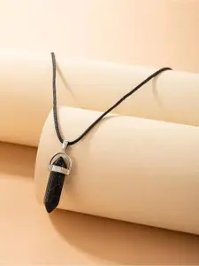 EL REGALO Black & Silver-Toned Antique Necklace