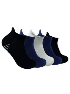 Mint & Oak Men Pack of 5 Solid Ankle-Length Socks