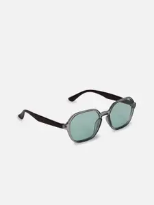 FOREVER 21 Women Grey Lens & Black Square Sunglasses