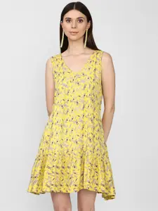 FOREVER 21 Yellow Floral Dress