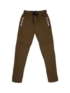Status Quo Boys OLive Green Solid Cotton Track Pants