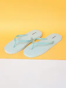 max Women Blue Thong Flip-Flops