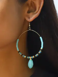 Ayesha Oversized Oval Hook Drop Earrings