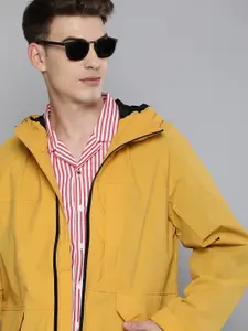 Levis Men Mustard Solid Hood Casual Tailored Jacket