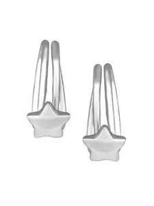 GIVA 925 Sterling Silver Rhodium Plated Celestial Clip On Earrings