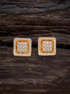 Kushal's Fashion Jewellery Women White Square Studs Earrings