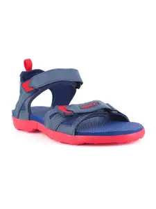 Sparx Men Navy Blue & Red Sports Sandals