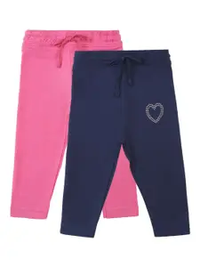 Bodycare Kids Girls Pack of 2 Assorted Cotton Lounge Pants