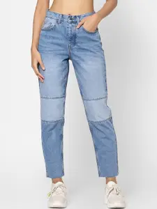 ONLY Women Blue Straight Fit Heavy Fade Jeans
