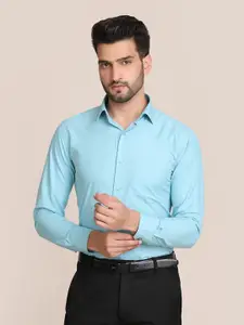 TAHVO Men Blue Comfort Slim Fit Formal Shirt