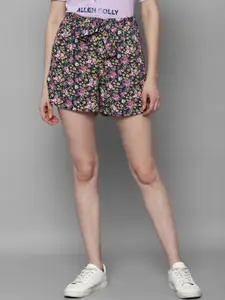 Allen Solly Woman Women Multicoloured Floral Printed Shorts