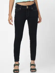 ONLY Women Blue Skinny Fit High-Rise Jeans