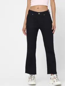 ONLY Women Blue Bootcut High-Rise Jeans