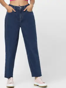 ONLY Women Blue Straight Fit High-Rise Jeans