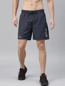 Dpassion Men Navy Blue Solid Training or Gym Sports Shorts