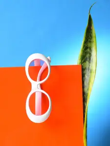 HAUTE SAUCE by  Campus Sutra HAUTE SAUCE by Campus Sutra Women Pink Lens & White Oval Sunglass SS22_HSSG1091