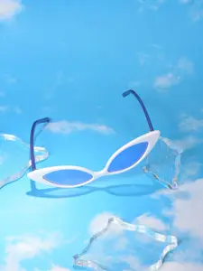 HAUTE SAUCE by  Campus Sutra HAUTE SAUCE by Campus Sutra Women Purple Lens & Purple Cateye Sunglasses