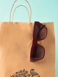 HAUTE SAUCE by  Campus Sutra HAUTE SAUCE by Campus Sutra Women Purple Lens & Purple Butterfly Sunglasses with UV Protected Lens