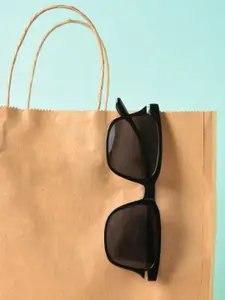 HAUTE SAUCE by  Campus Sutra HAUTE SAUCE by Campus Sutra Women Black Lens & Black Butterfly Sunglasses with UV Protected Lens