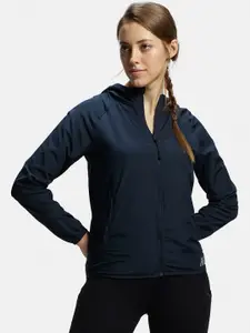 Jockey Microfiber Relaxed Fit Raglan Styled Water Resistant Hoodie Jacket-MW50