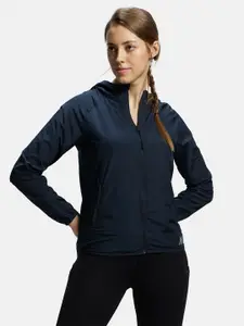 Jockey Microfiber Relaxed Fit Raglan Styled Water Resistant Hoodie Jacket-MW50