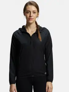 Jockey Microfiber Relaxed Fit Raglan Styled Water Resistant Hoodie Jacket-MW50