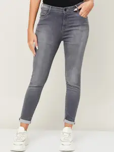 Fame Forever by Lifestyle Women Grey Heavy Fade Stretchable Jeans