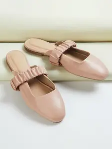 CODE by Lifestyle Women Pink Mules with Buckles Flats