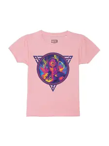 Marvel by Wear Your Mind Girls Pink T-shirt