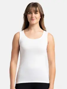 Jockey Super Combed Cotton Rib Fabric Slim Fit Solid Tank Top -A113