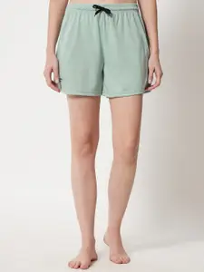 FFLIRTYGO Women Green Shorts