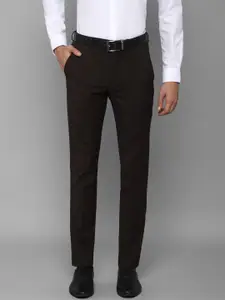 Louis Philippe Men Brown Slim Fit Trousers