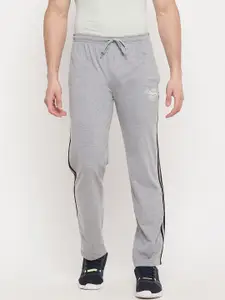 Duke Men Grey Solid Track Pants