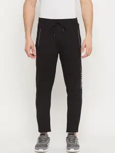 Duke Men Black Solid Track Pants
