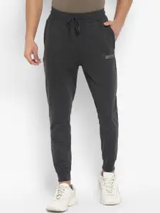 Red Chief Men Black  Solid Cotton Joggers