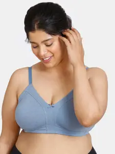 Zivame Blue Non-Wired Non Padded Everyday Bra