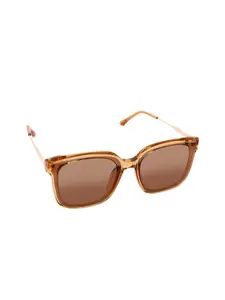 Aeropostale Women Brown Lens & Brown Butterfly Sunglasses with Polarised and UV Protected Lens