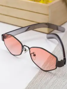 Bellofox Women Pink Lens & Gunmetal-Toned Sunglasses