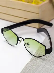 Bellofox Women Green Lens & Black Sunglasses