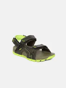 Paragon Men Olive Green Comfort Sandals