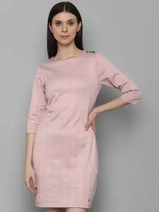 Allen Solly Woman Pink Sheath Dress