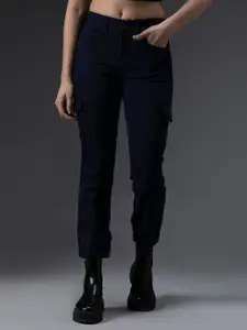 High Star Women Blue Jogger High-Rise Stretchable Jeans