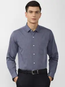 Peter England Men Blue Slim Fit Formal Shirt