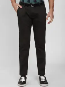 Peter England Casuals Men Black Slim Fit Trousers