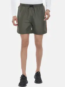 Ajile by Pantaloons Men Olive Green Slim Fit Shorts