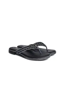 XE Looks Women Black Printed Open Toe Flats