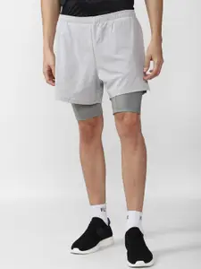Van Heusen Flex Men Grey Sports Shorts